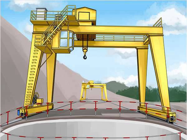 新疆昌吉龍門吊廠家 160T門式起重機主梁形式